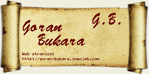 Goran Bukara vizit kartica
